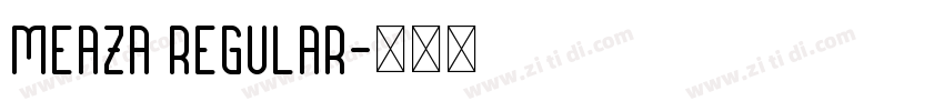 Meaza Regular字体转换